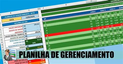 Download Melhor Planilha de Gerenciamento e Gestão de Banca.